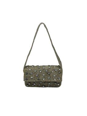 On 34th Silver Beaded Tote Bag